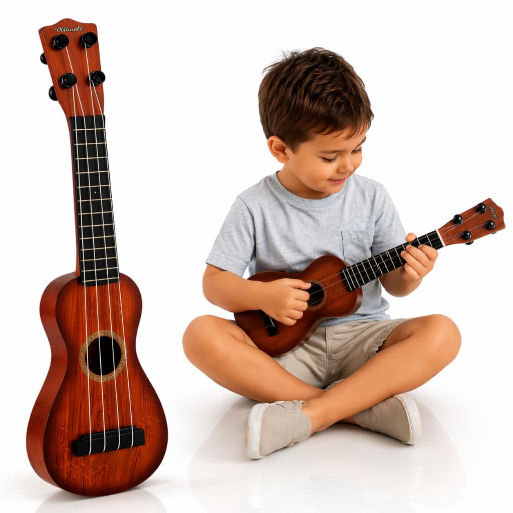 Mini Violão, Cavaquinho, Guitarra Feminina - Instrumento Musical Brinquedo Infantil para Crianças