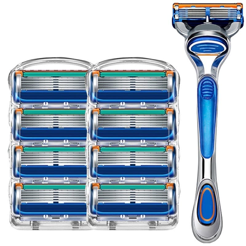 Alemanha Universal barbear 5 Manual navalha de cinco camadas lâmina de barbear masculino alemão cabeça lidar com