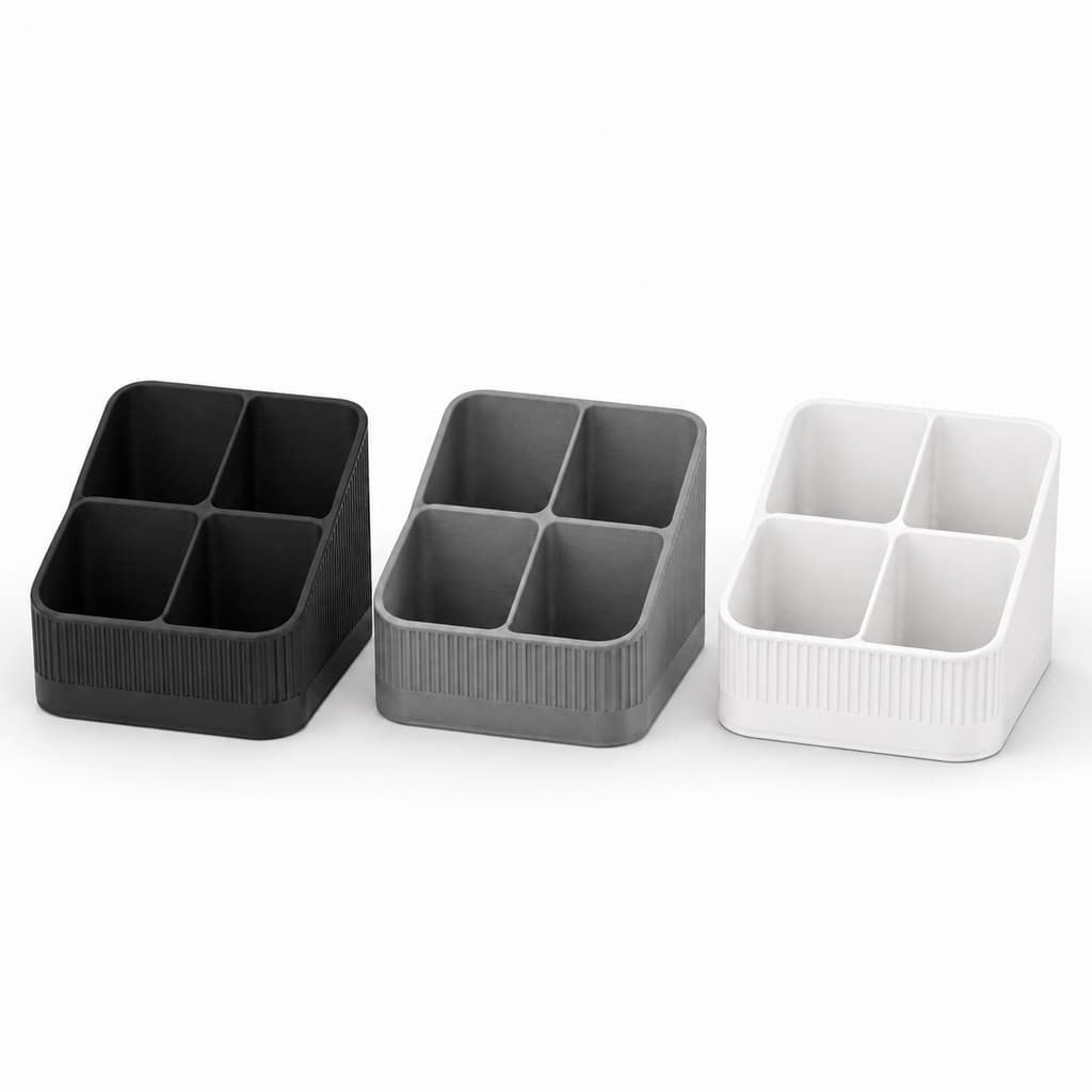 Porta Canetas e Controles  Mesa Organizador de Mesa Rack Sala Quarto Escritório TV Box E Ar Condicionado 4 Espaços