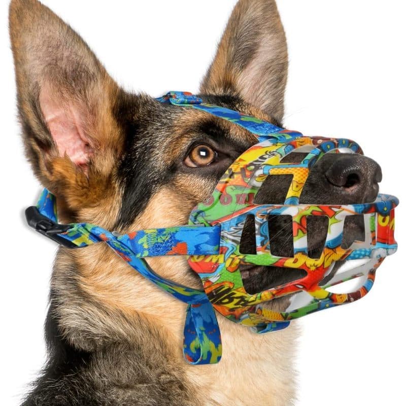 Focinho De Cachorro Com Cesta BARKLESS Para Cães Pequenos , Médios E Grandes Evitar Mordidas