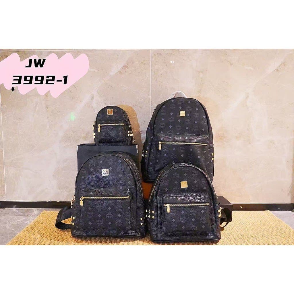 2026MCM mochila feminina saco feminino mochila grande capacidade saco Casual mochila temperamento durável leve PPGW