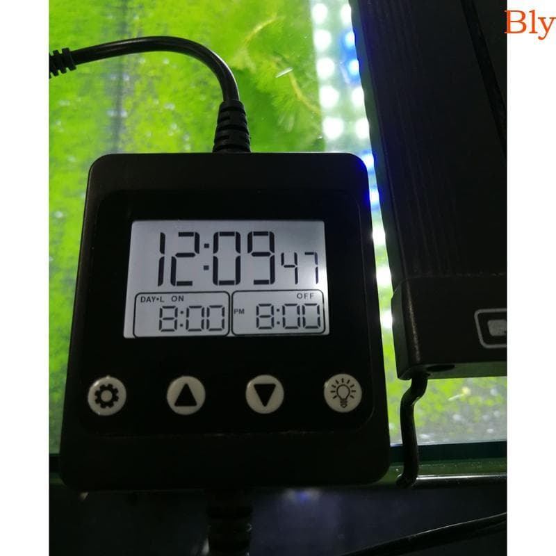 Bly Aquário Luz Temporizador Dimmer Fácil De Programar Peixes Para Controlador De Lâmpada Do Tanque Interior Mini Tempor