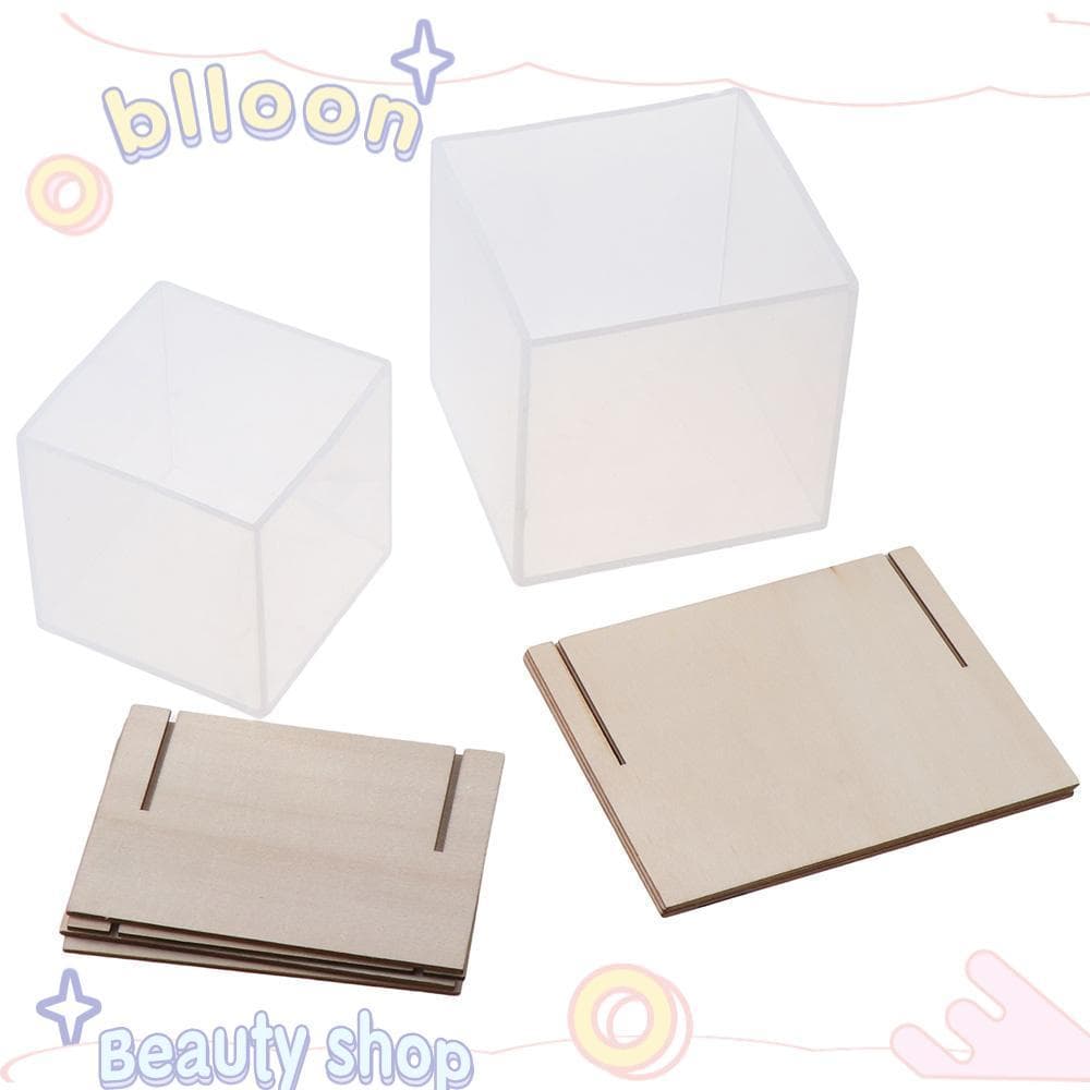 Molde De silicone Quadrado BLLOON , Moldes De 3 Polegadas E 4 Para Arte Transparente Fundição