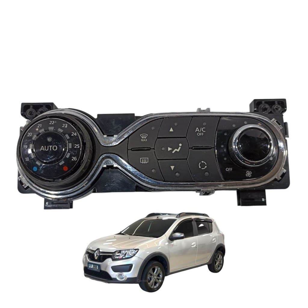 Comando ar condicionado digital renault sandero stepway 2017