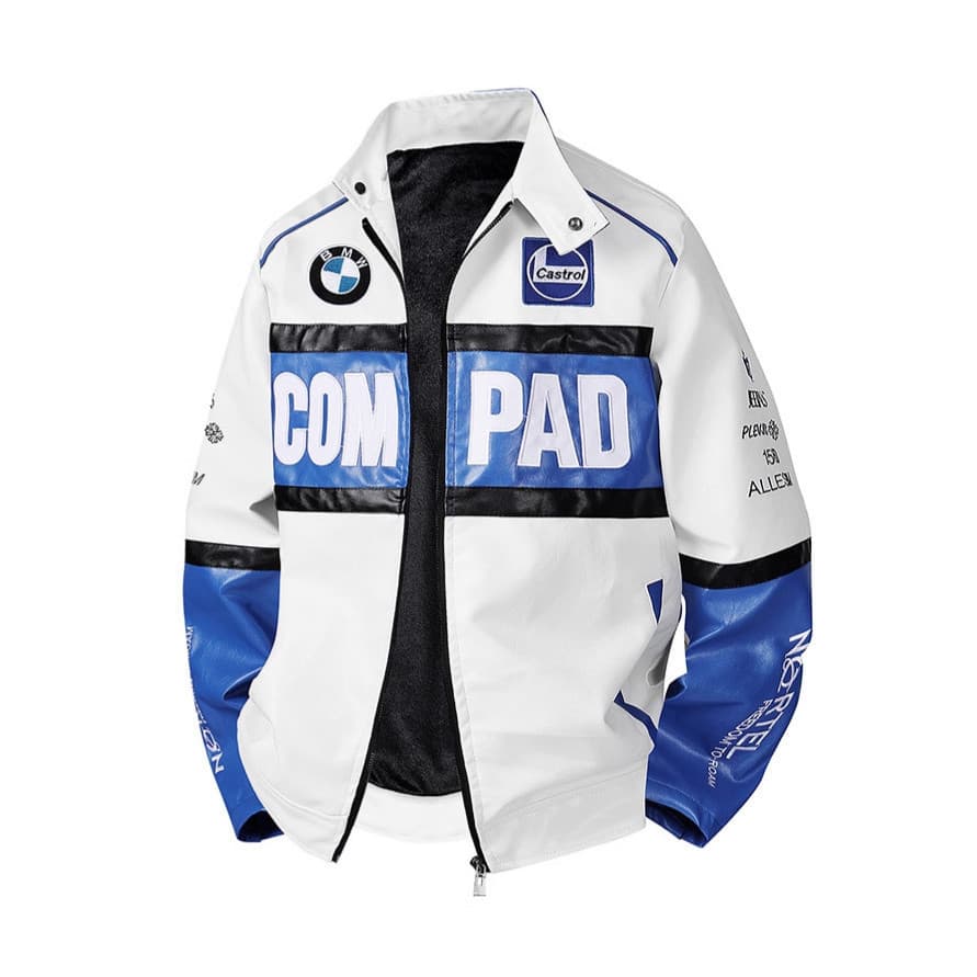 Jaqueta de couro retrô americana para motociclistas, uniforme de beisebol, primavera/outono, estilo piloto, jaqueta de P
