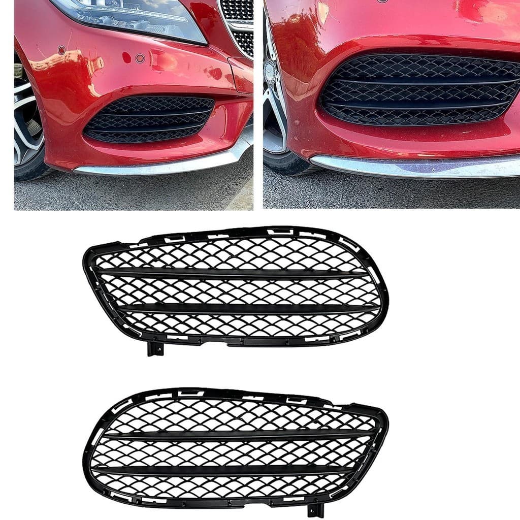 Para Mercedes Benz CLS C218 CLS260 300 2015-2017 AMG Amortecedor Dianteiro Luz De Nevoeiro Lâmpada Quadro De Admissão Gr