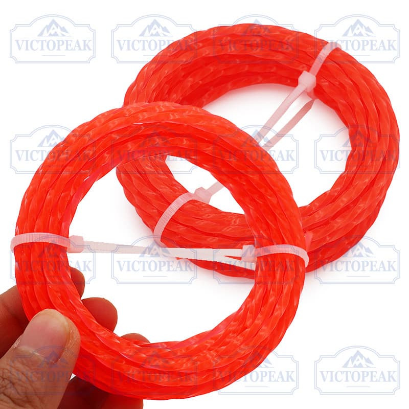 2 Unidades 3.0 Mm 5 M Linha De Aparador De Nylon Torcida Resistente Ao Desgaste Para Escova De Grama