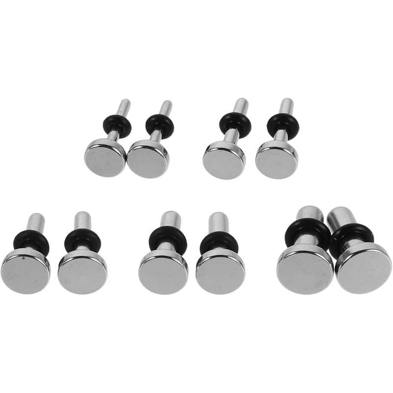 ABOOFAN 5 Pares De Aço Inoxidável Conjunto De Medidor De Orelha De Alargamento Único Para Piercing