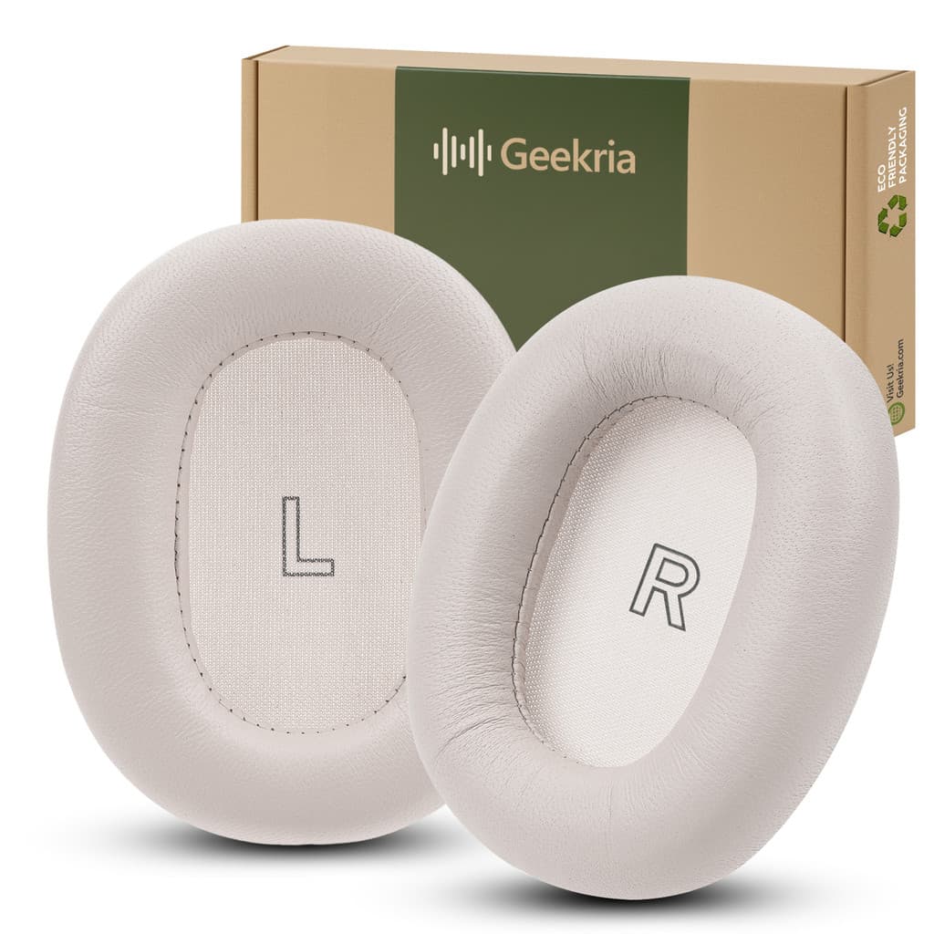 Almofadas De Substituição De Pele De Carneiro Geekria Para Bang & Olufsen Beoplay H95 (1266100) Fones De Ouvido , Peças