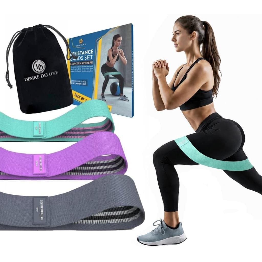 Conjunto de faixas de resistência Unio para exercícios de alta intensidade, inclui 3 faixas de resistência de diferentes