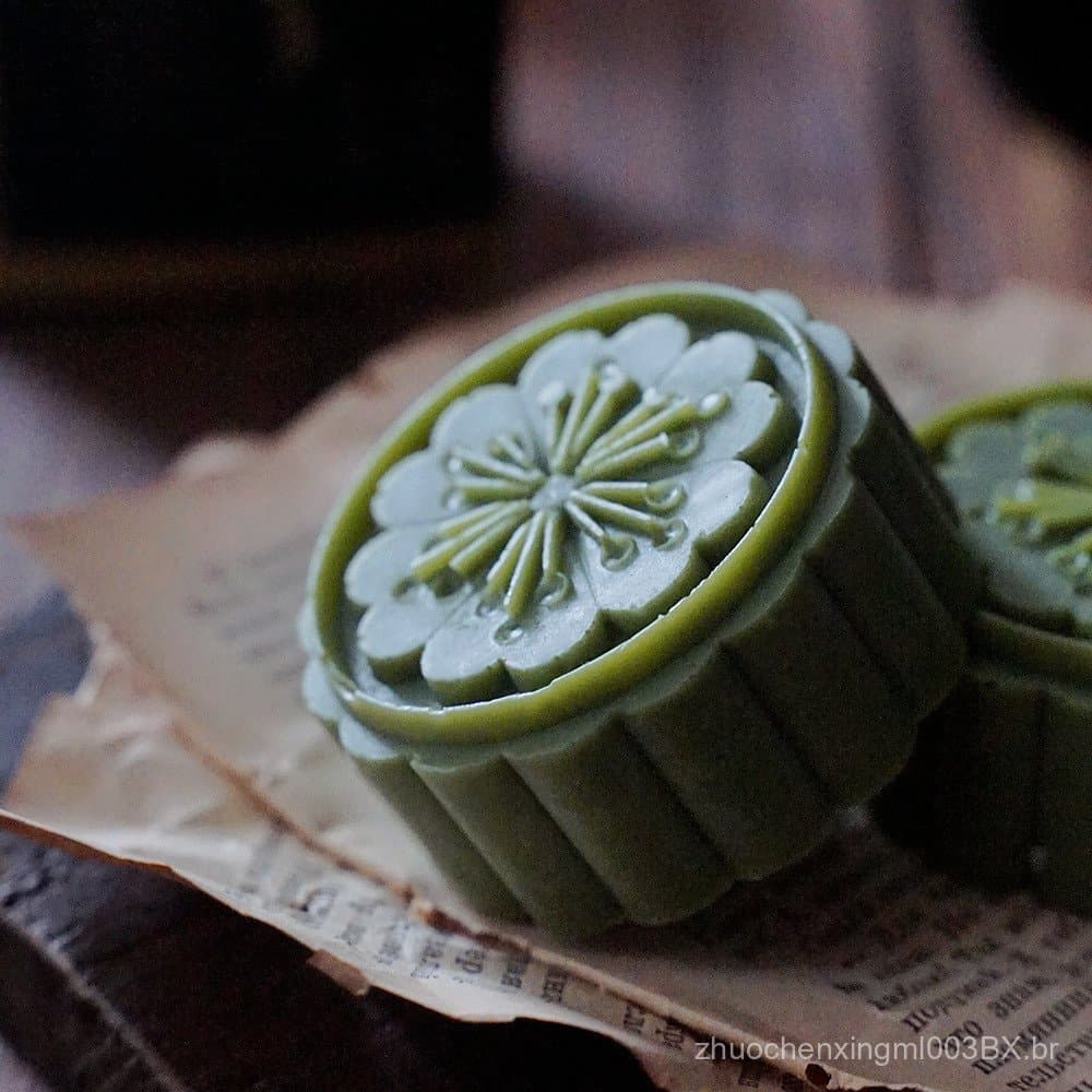 Sabonete artesanal de óleo essencial com aroma de mooncake, sabonete facial perfumado, sabonete de banho, caixa de prese