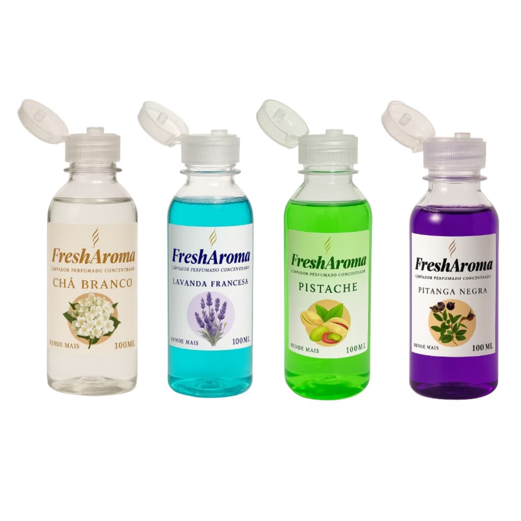 Kit 4 Perfumado Sortido 100ml Lar Fresh