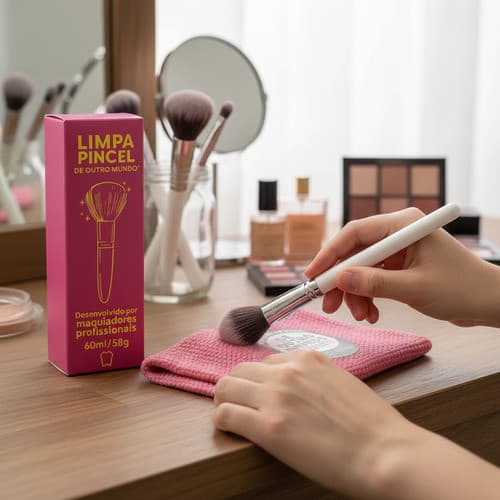 Limpador De Pincel Para Maquiagem Beleza E Cuidado Pessoal