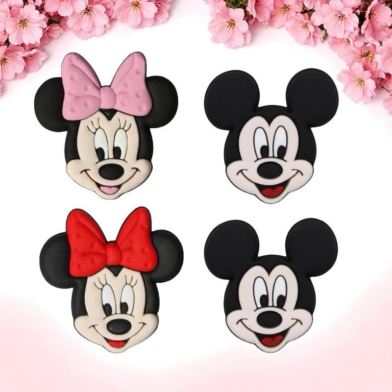 Aplique Emborrachado Mickey Minnie Laços Tiaras Artesanato DIY