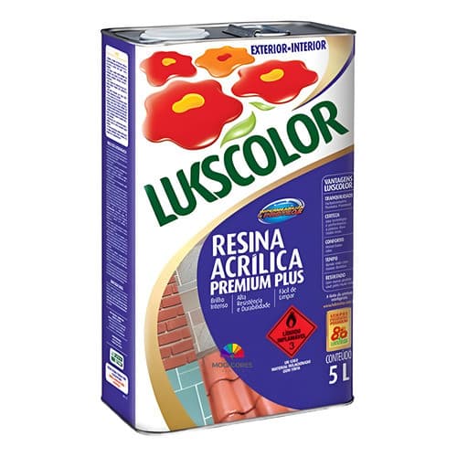 Resina Acrílica Lukscolor Premium Plus 5l Base Solv