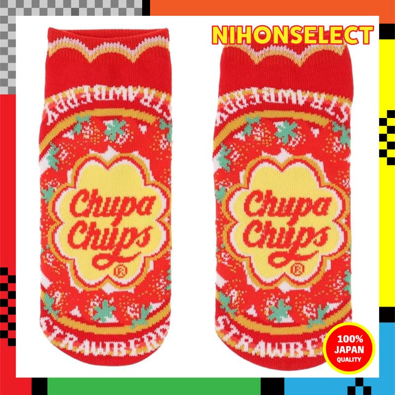 J's Planning Socks Chupa Chups Série De Pacotes De Doces De Morango Para Adultos (22-24 Cm) Impacto De Presente