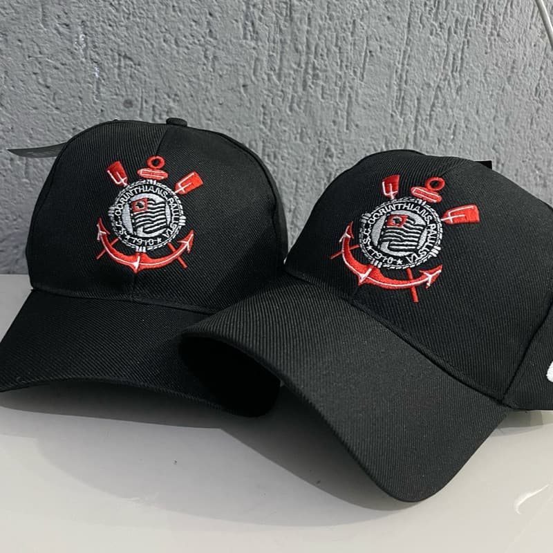 Boné Aba Curvada do Corinthians Bordado/ Qualidade Impecável/ Confortavel