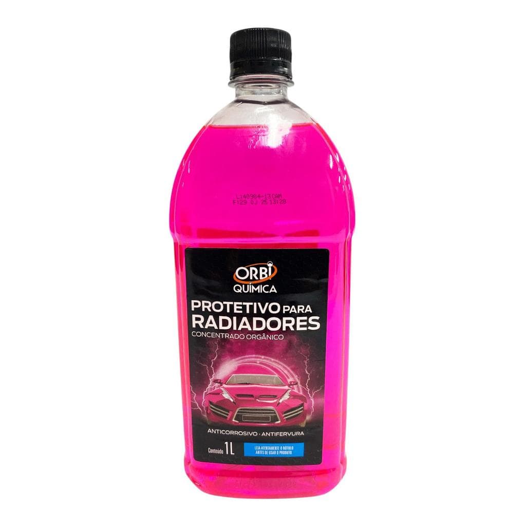 Aditivo Fluído Radiador Rosa Concentrado 1L Orbi Química