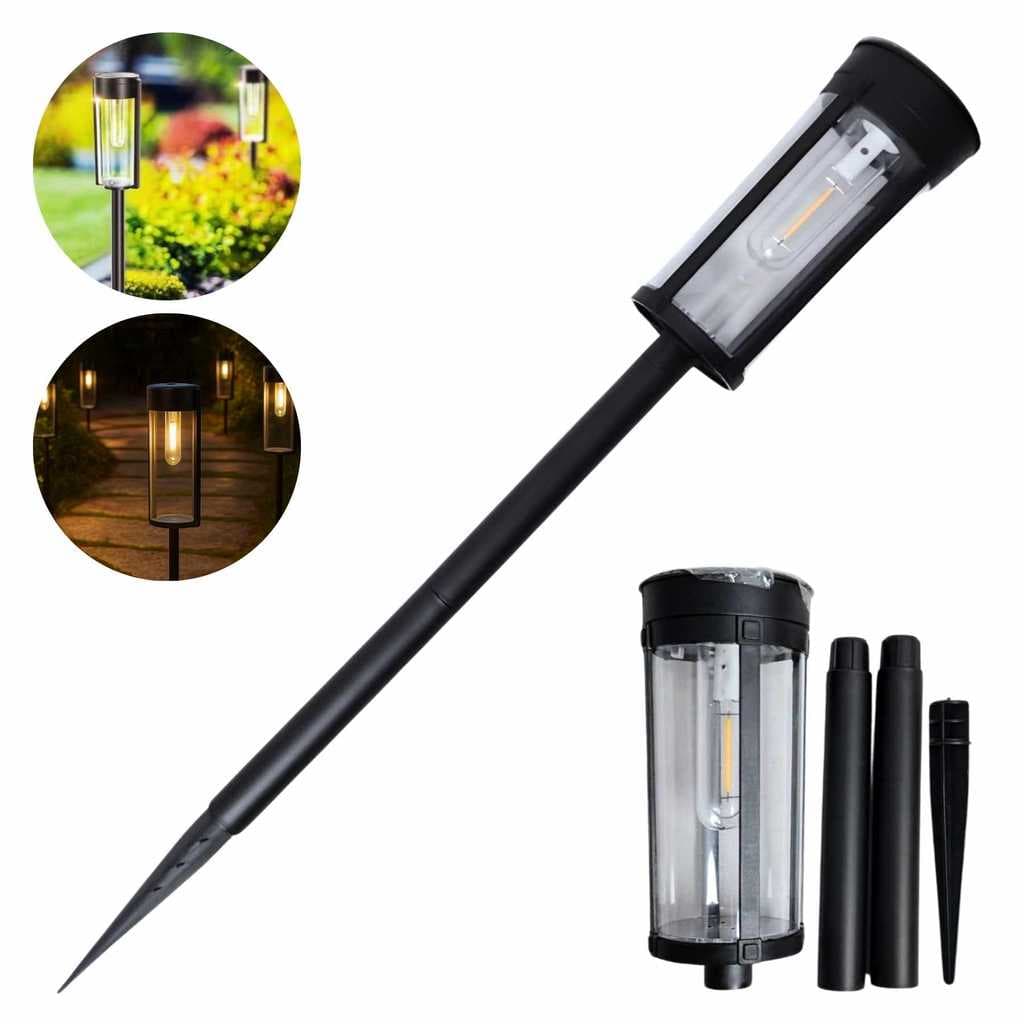 Luminária Solar Automática IP65 Recarregável com o Sol Ideal para Jardim Caminho e Áreas Externas