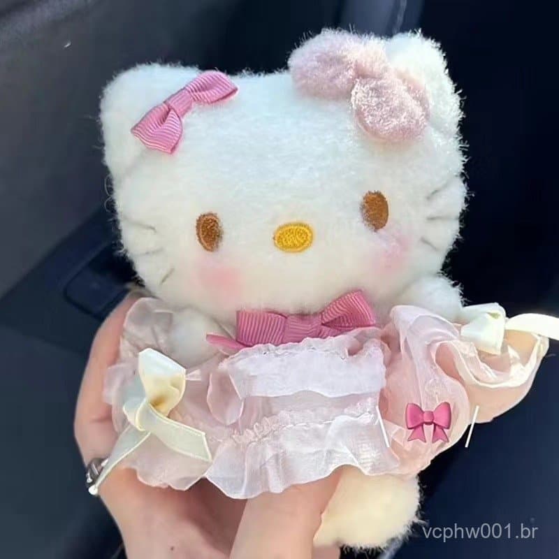 [prosperityus] Chaveiro Fofo Sanrio Hello Kitty Kawaii Desenho Animado Mochila Pingente Decoração Moda Boneca De Pelúcia