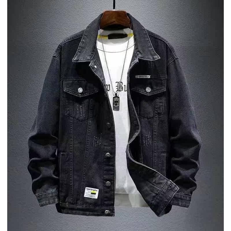 Jaqueta jeans masculina 2023 primavera outono novo estilo versão coreana na moda solta All-Match Casual denim jaqueta ma
