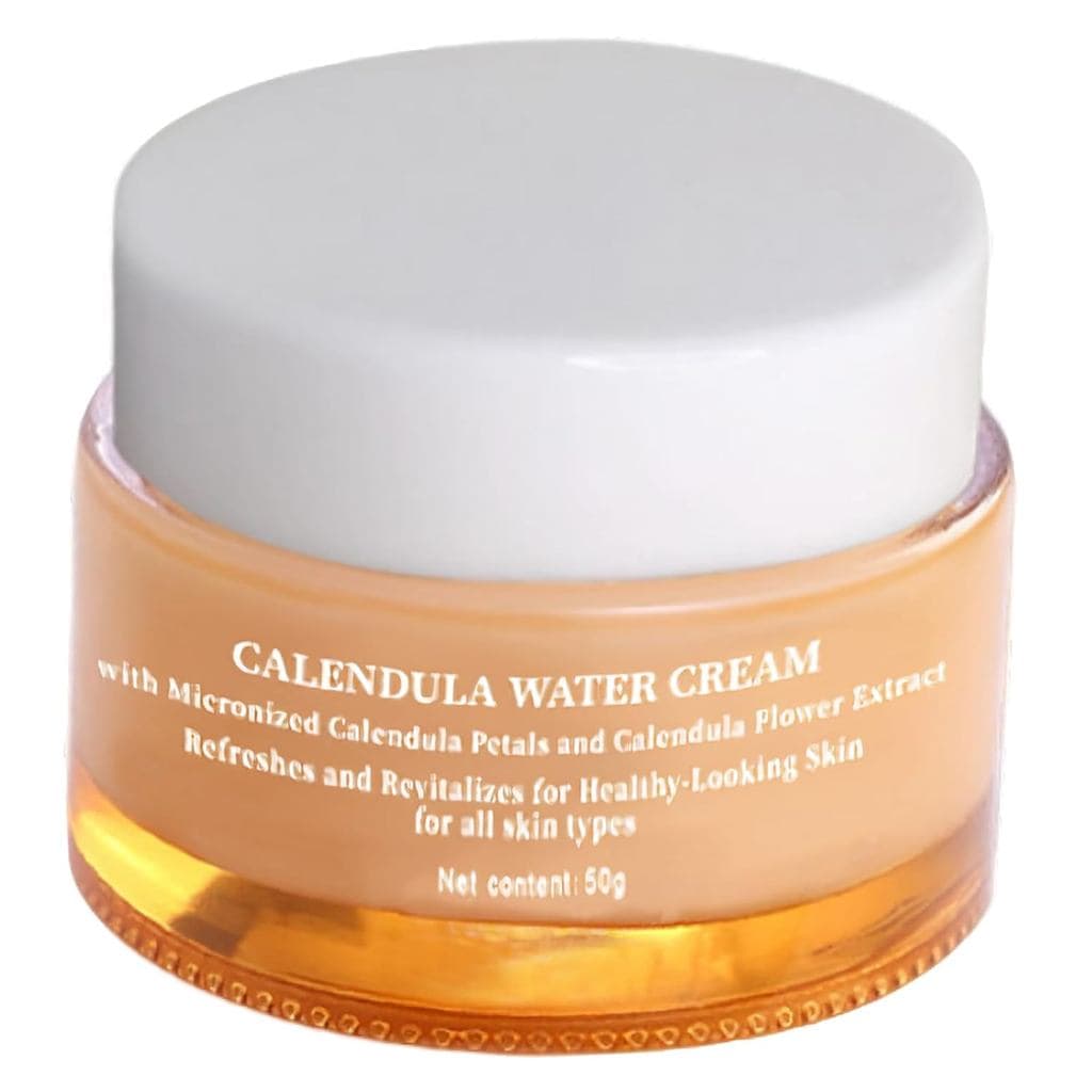 Creme Facial de Calêndula Grospe, Hidratante Facial para Pele Seca, Creme Hidratante Refrescante, Hidratação de Longa Du