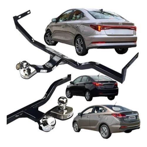 Engate Fixo Hyundai HB20 Sedan 2013 até 2025 500kg Homologado Inmetro