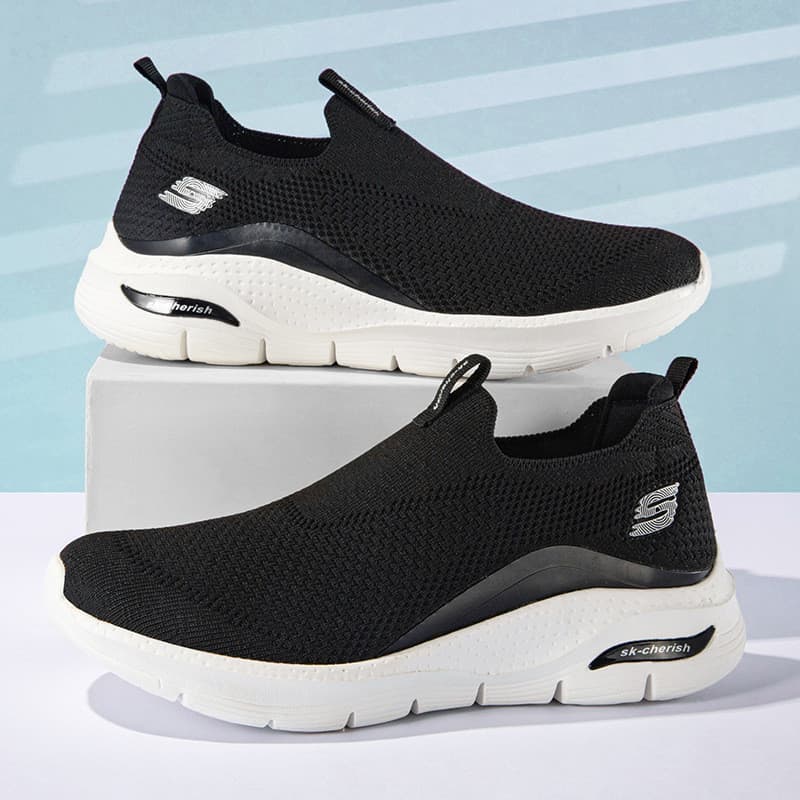 Sapatos Jianma para homens, tênis esportivos grandes, sapatos de caminhada para idosos, sapatos masculinos clássicos, le