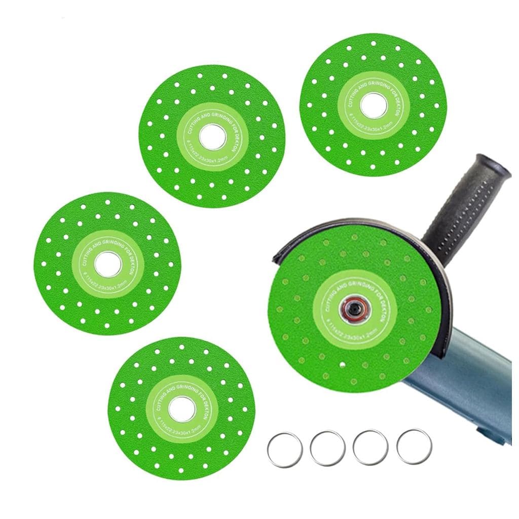 4 Peças Disco de Corte Diamantado 4.5 115 22.23mm, Disco de Corte para Esmerilhadeira Angular, Disco de Corte para Cerâm