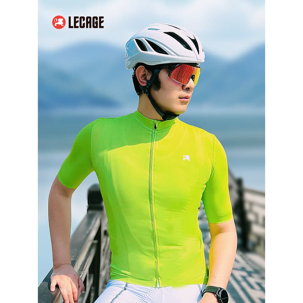 Le Kaiqi verão camisa de ciclismo de manga curta fina superior umidade Wicking profissional bicicleta estrada sóis