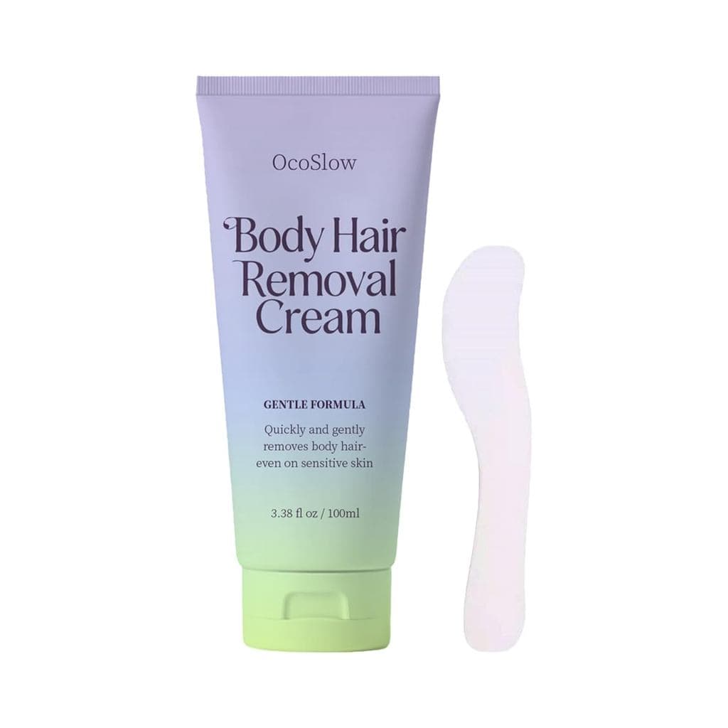 Creme Depilatório Corporal com Espátula Aplicadora, Removedor de Pelos Faciais Hydratology e Creme Calmante para Mulhere