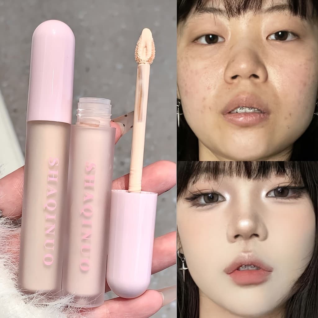 Corretivo iluminando manchas de cobertura líquida rosto marcas de Acne olheiras iluminam linhas nasolabiais de ranhura d
