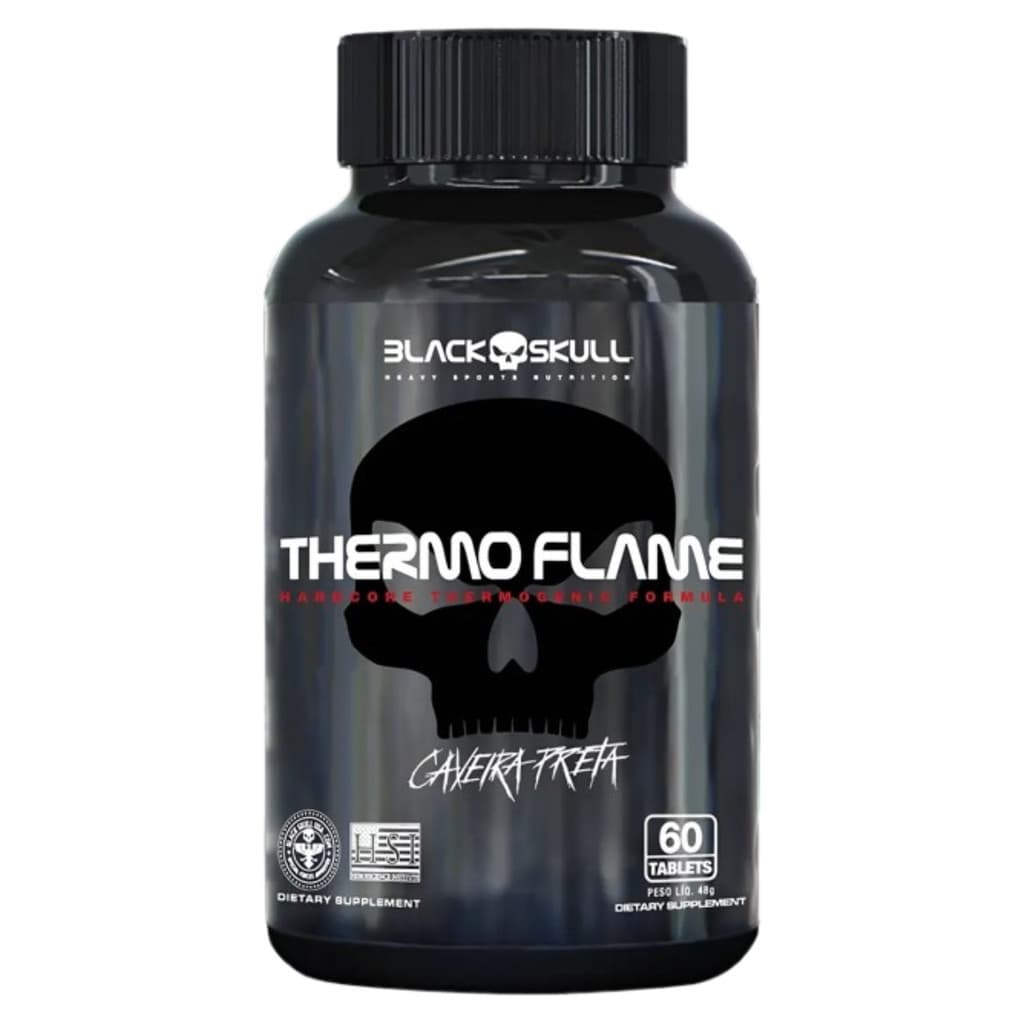 Thermo Flame 60 Tabletes BlackSkull 36g Termogênico