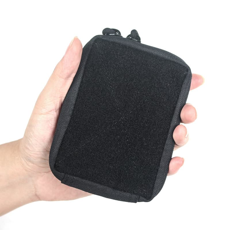 Saco de armazenamento de lona de viagem ao ar livre Wearable cinto cintura saco esportes pequeno saco com zíper carteira
