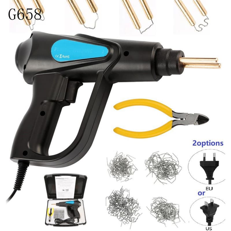 Máquina de Solda a Quente de Plástico 70W, Pistola de PVC A6339 para Reparo de Para-choques de Carros e Garagens