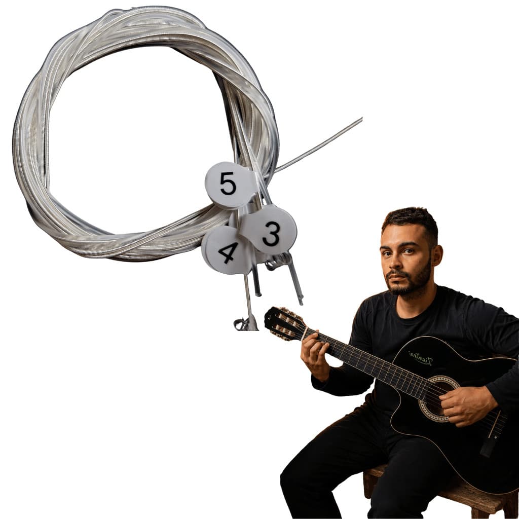 Jogo de Cordas para violão Nylon Nailon encordoamento completo violao