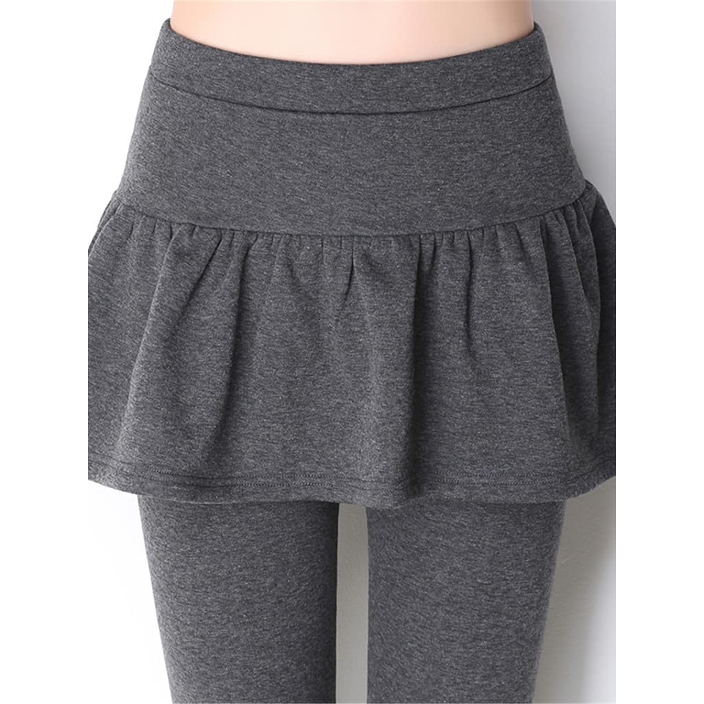 Shenzhen óleo do sul roupas femininas inverno com saia falso Leggings de duas peças feminino exterior usar Culottes de c
