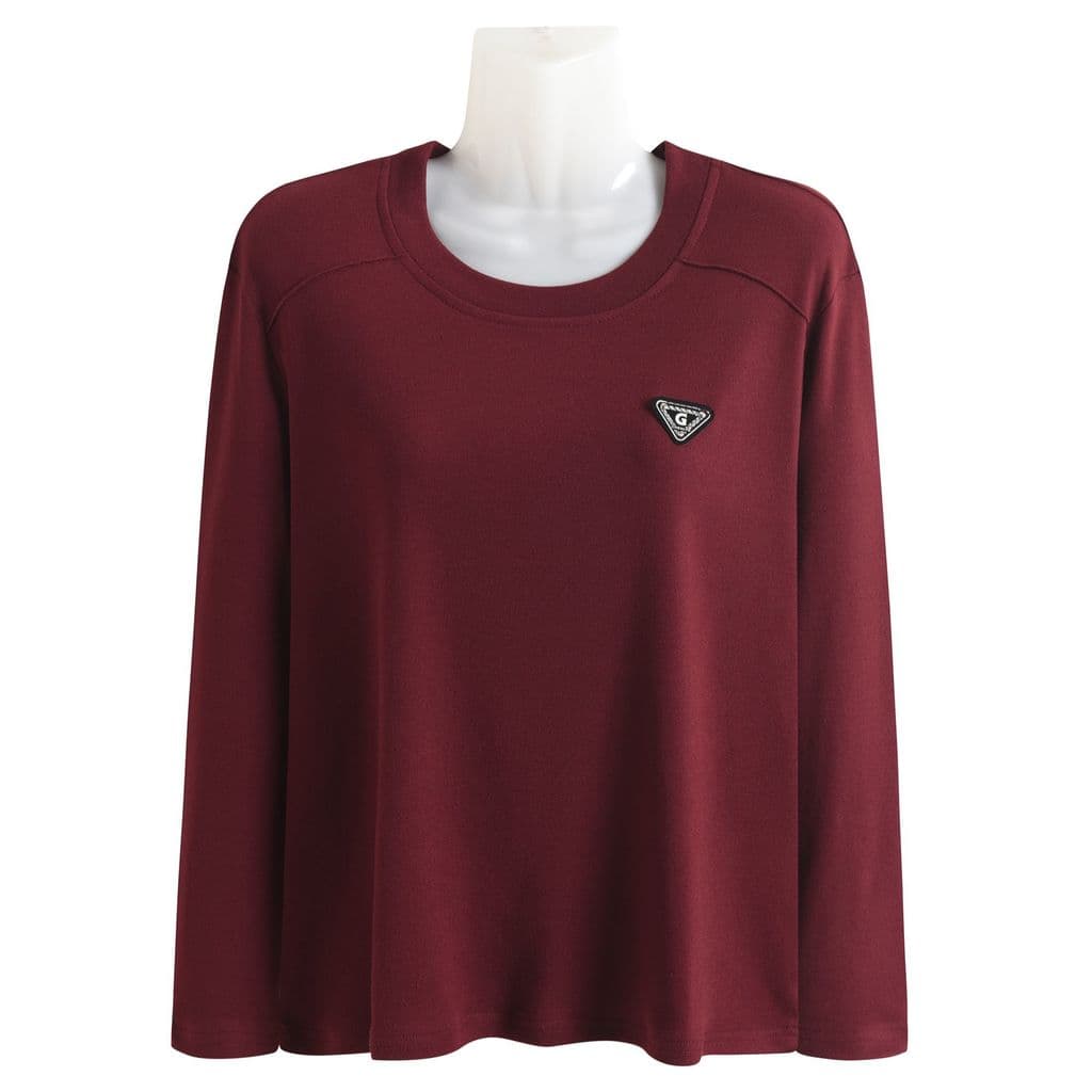 Outono inverno tamanho grande grosso roupas de outono feminino all-match estiramento topos all-match mãe alemão veludo q