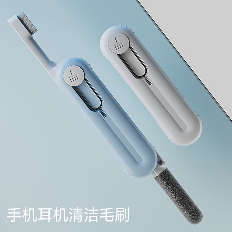 Escova de limpeza de fone de ouvido Bluetooth, limpeza multifuncional, armazenamento portátil, Kit de limpeza de fone de
