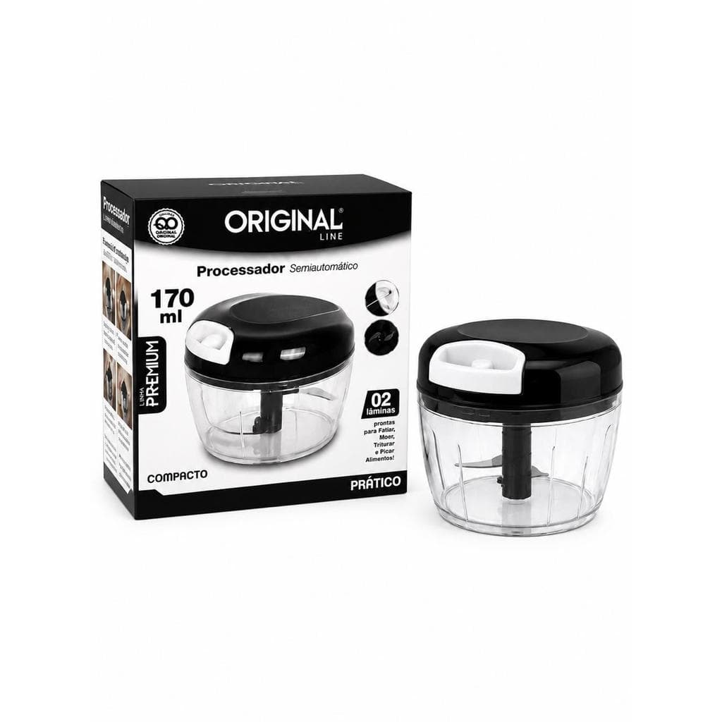 PROCESSADOR DE ALIMENTOS PREMIUM DE INOX MANUAL 170ML