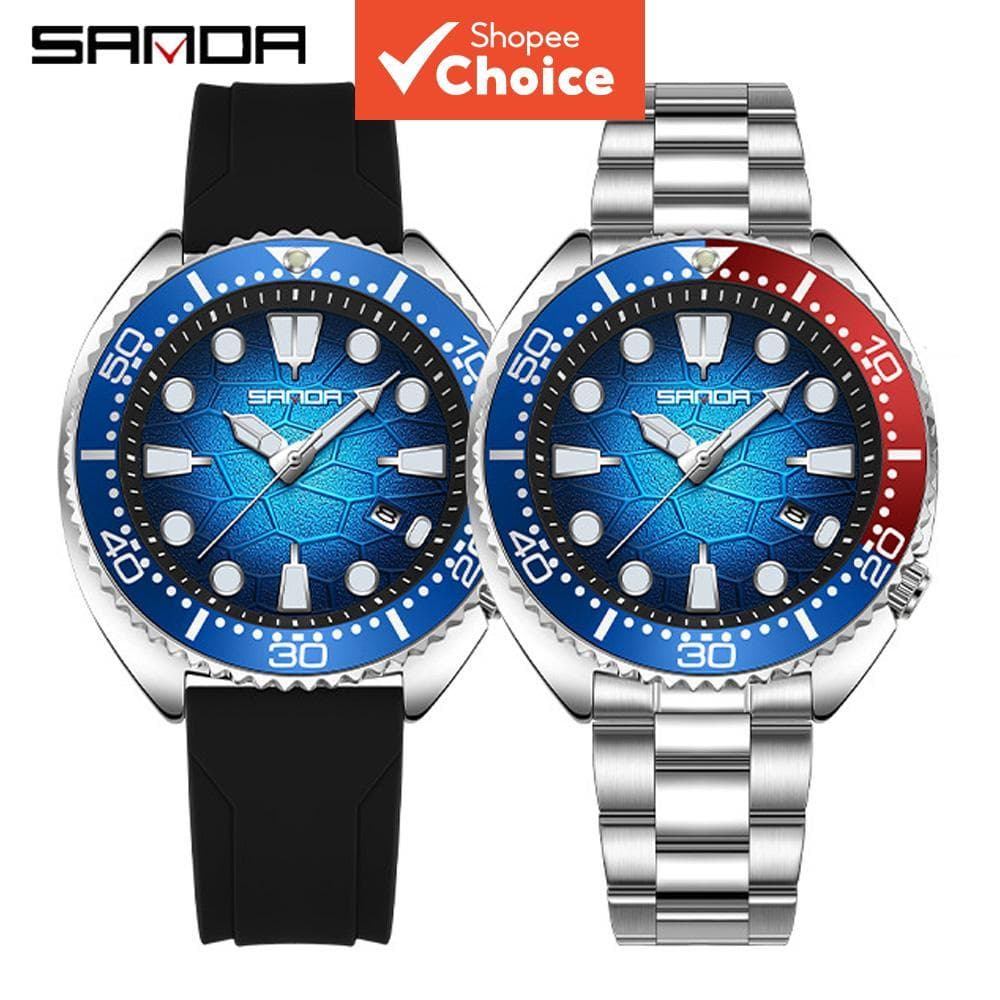 Sanda 9120 Relógio De Quartzo Masculino, Casual Empresarial, Luminoso, Calendário À Prova D'água, Moldu
