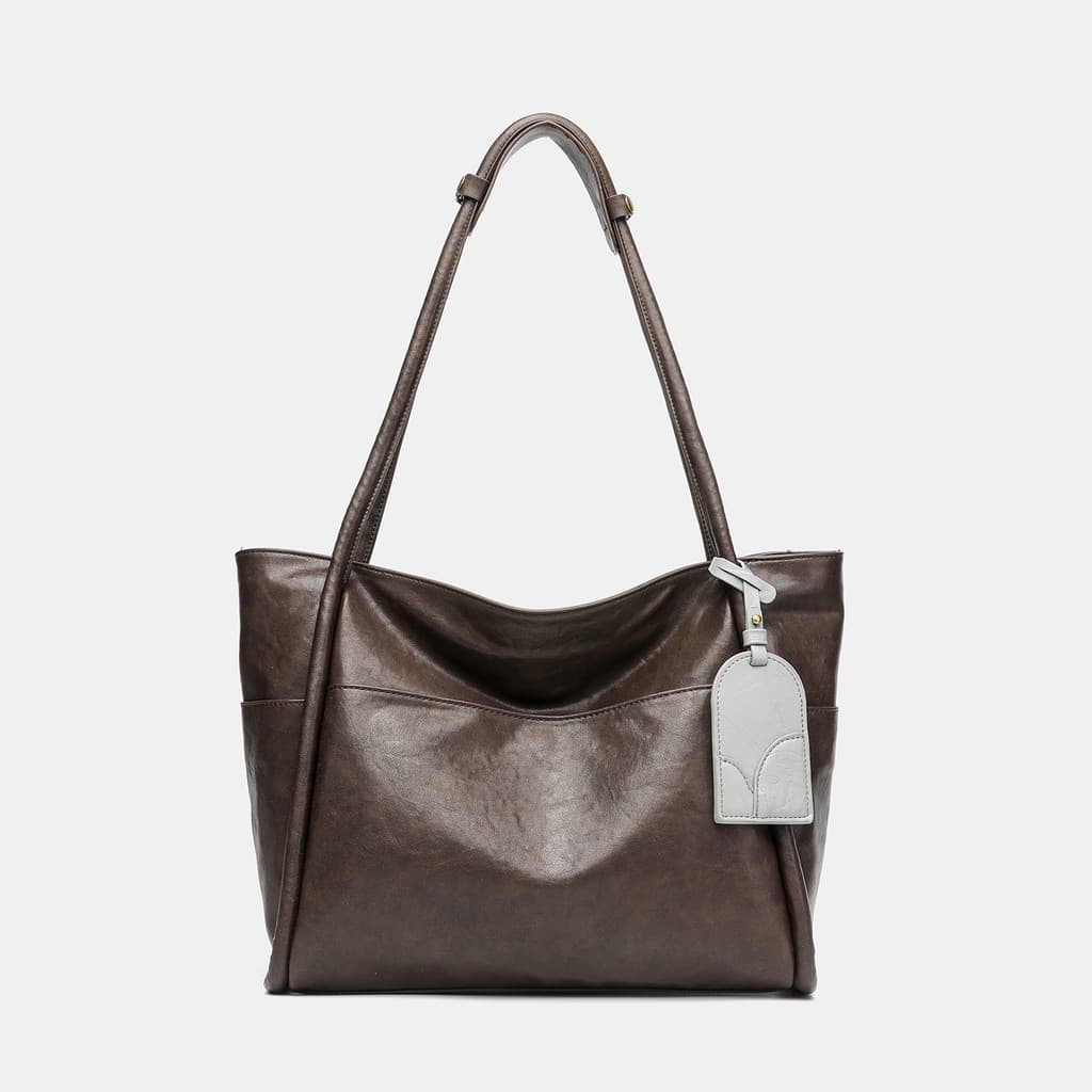 Estilo preguiçoso grande capacidade sacola feminina 2025 outono inverno novo estilo hobo saco nicho bolsa de ombro Commu