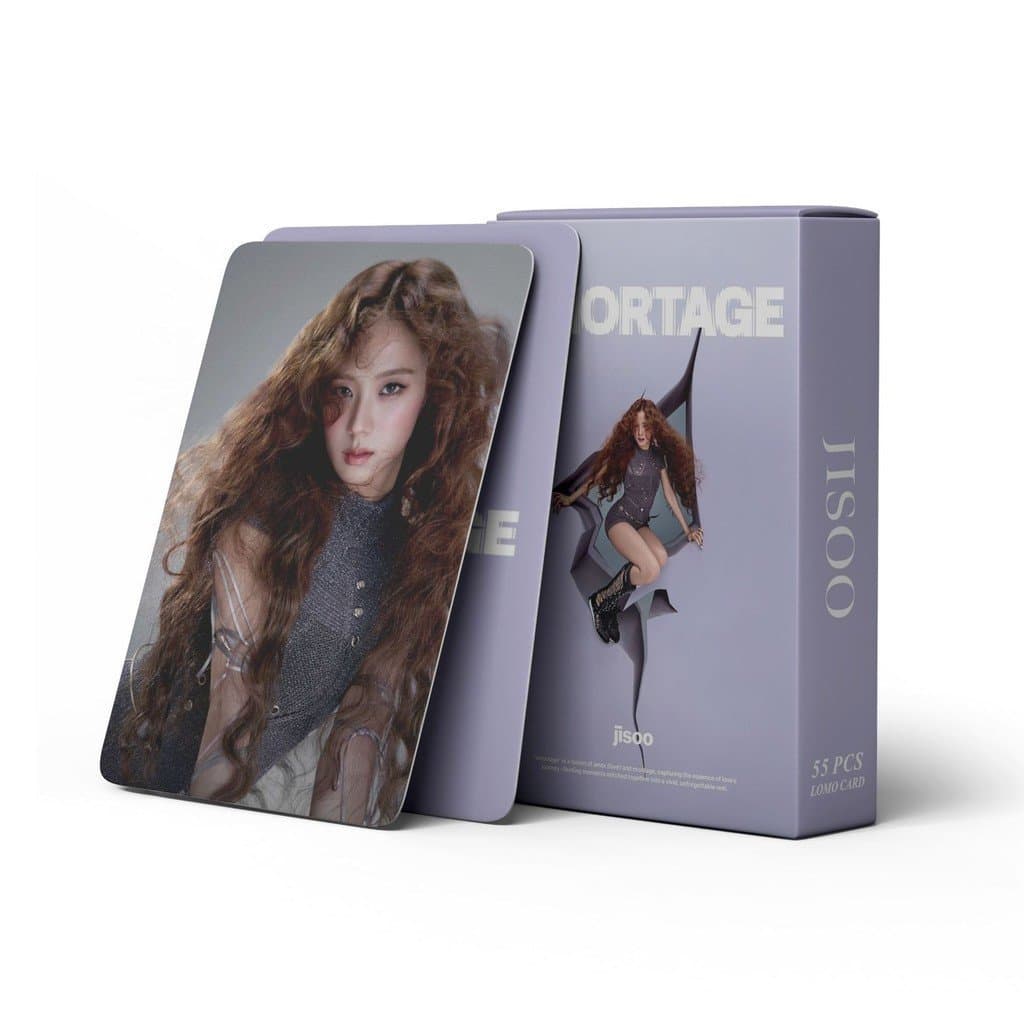 55 Pçs/set BLACKPINK Photocards Jisoo SOLO AMORTAGE LOMO Cartão Postal Para Fãs