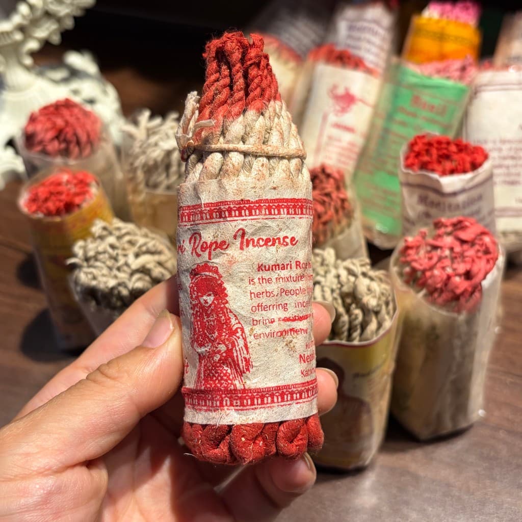 Nepal corda incenso manjericão incenso Yoga matéria-prima Natural erva aromaterapia interior artesanal