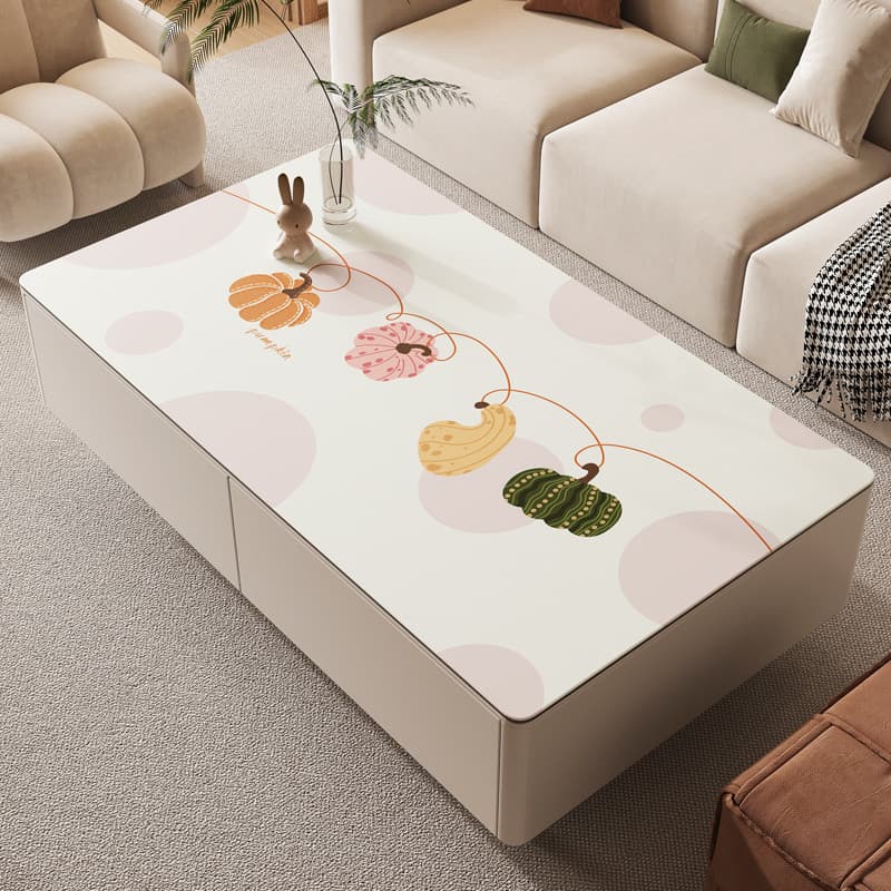 Tapete de mesa de centro simples, Silicone, à prova d'água, à prova de óleo, descartável, protetor de mesa, luz, luxo, a