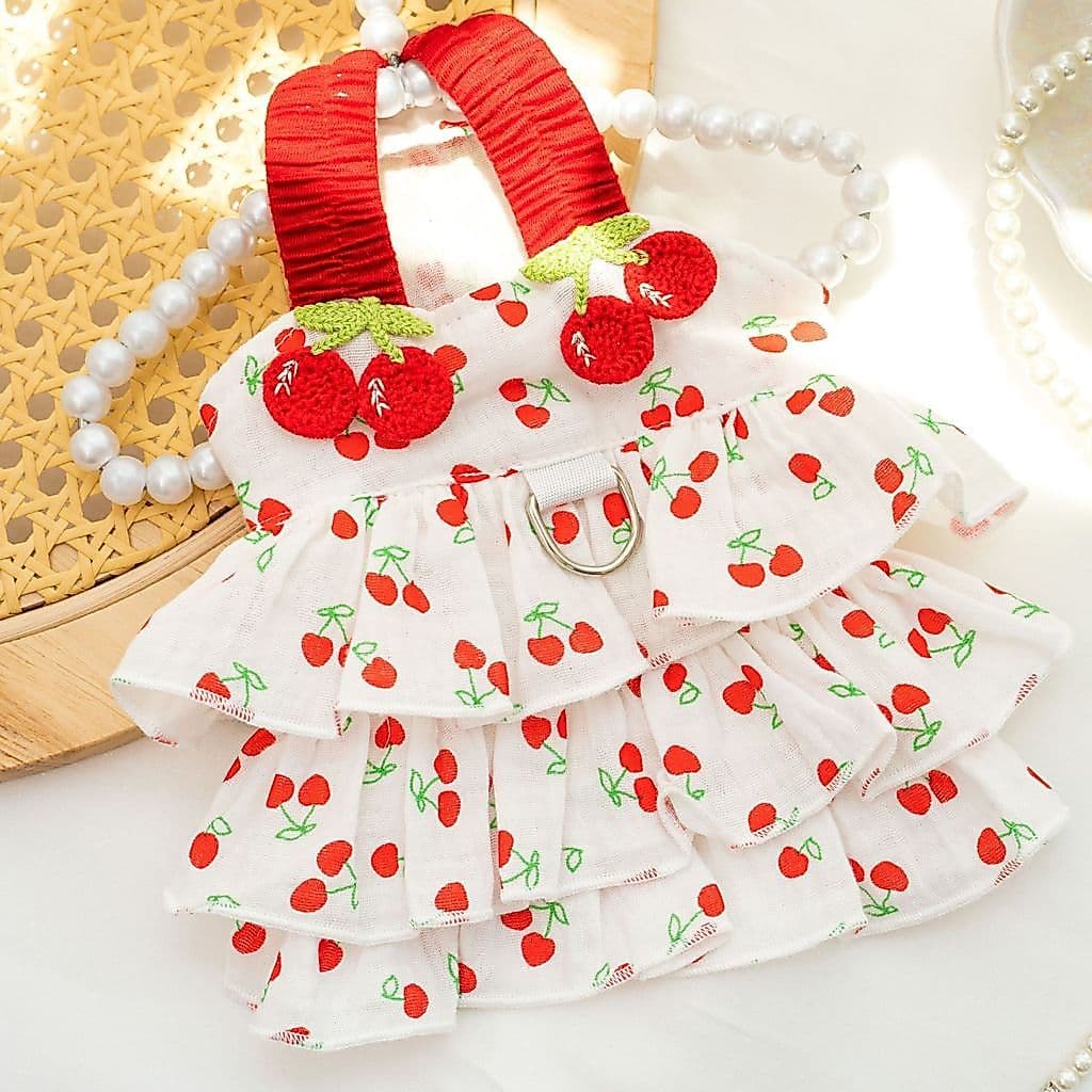 Vestido para Cães e Gatos de Estimação, Roupa com Saia em Camadas, Acessórios para Gatos e Cães de Pequeno e Médio Porte