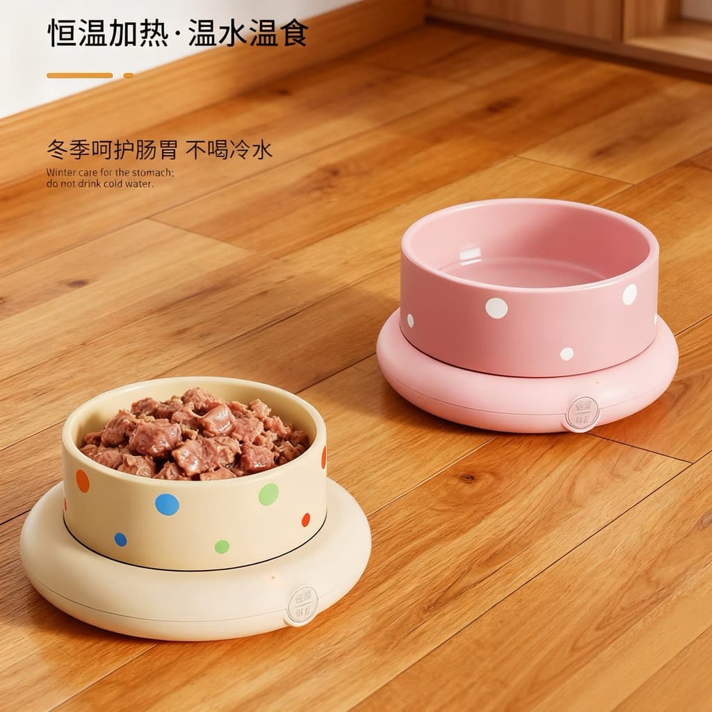 Tigela para gatos Tigela de água de cerâmica Aquecimento Temperatura constante Isolamento de inverno Água potável para c