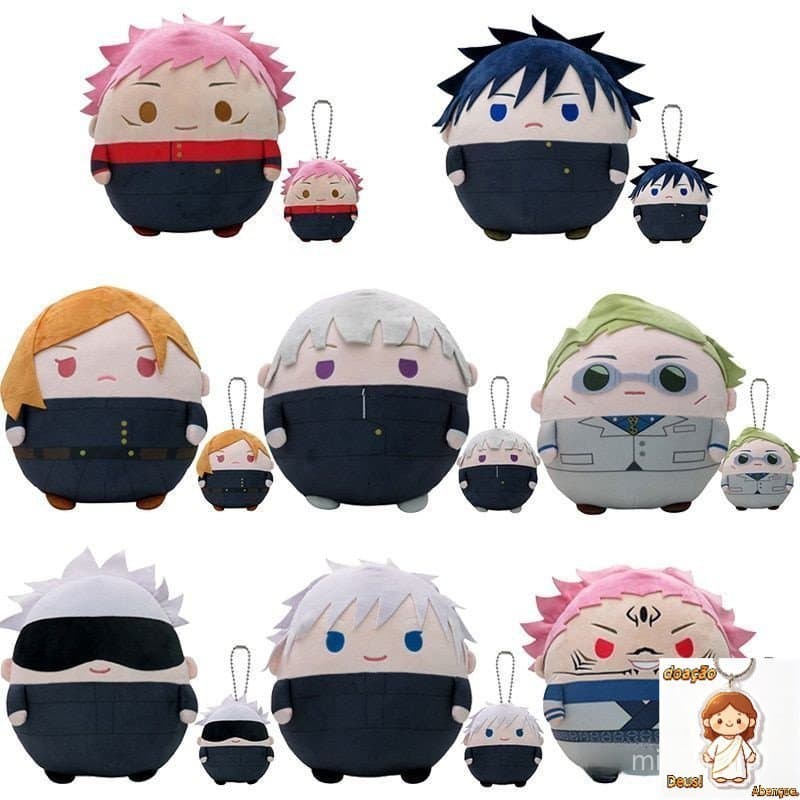 Anime Jujutsu Kaisen Boneca De Pelúcia Geto Suguru Yuji Itador Fushiguro Megumi Nanami Kento Gojo Satoru Mahito Brinqued
