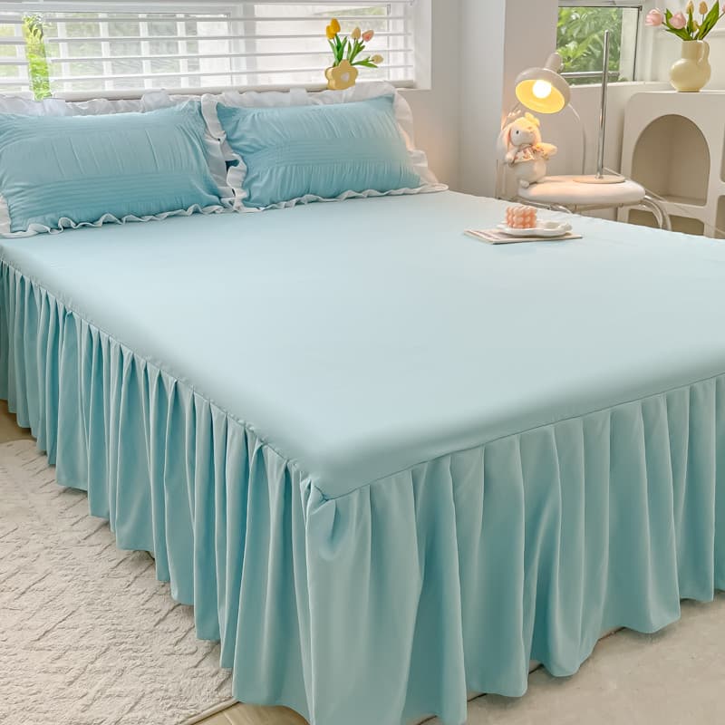Saia de cama Universal Four Seasons Peça única 2023 Novo estilo Capa de saia de cama com tudo incluído Capa de cama Saia