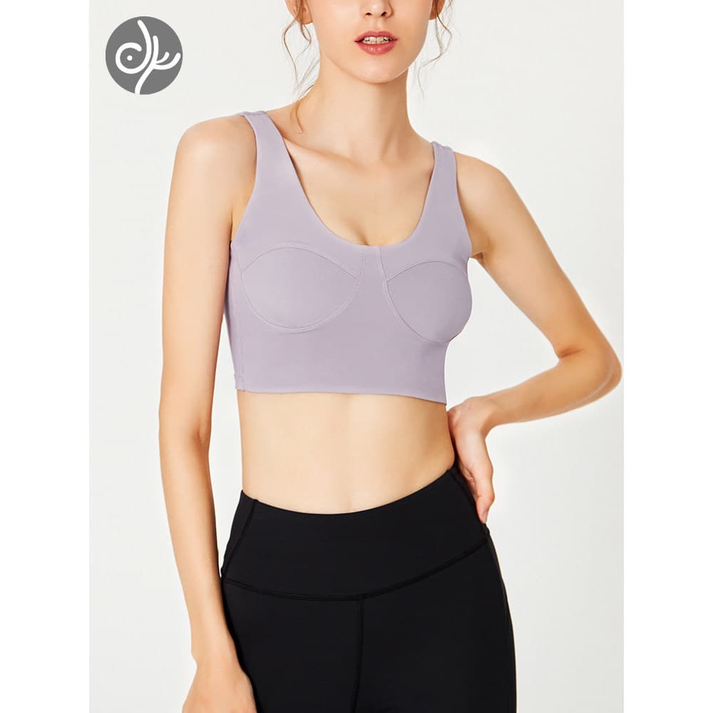 Pássaro azul roupas de Yoga reunião à prova de choque moda acordar tubo superior colete feminino correndo sutiã almofada